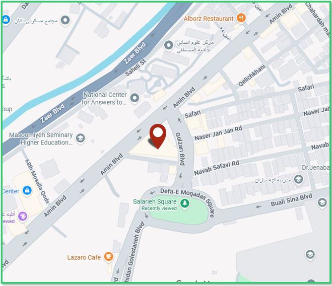 نقشه موقعیت پروژه