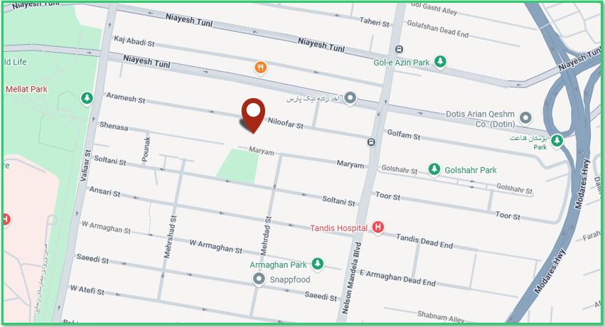 نقشه موقعیت پروژه