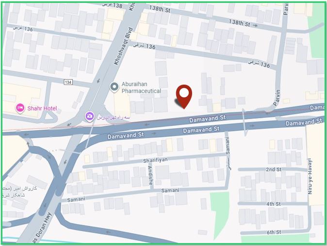 نقشه موقعیت پروژه