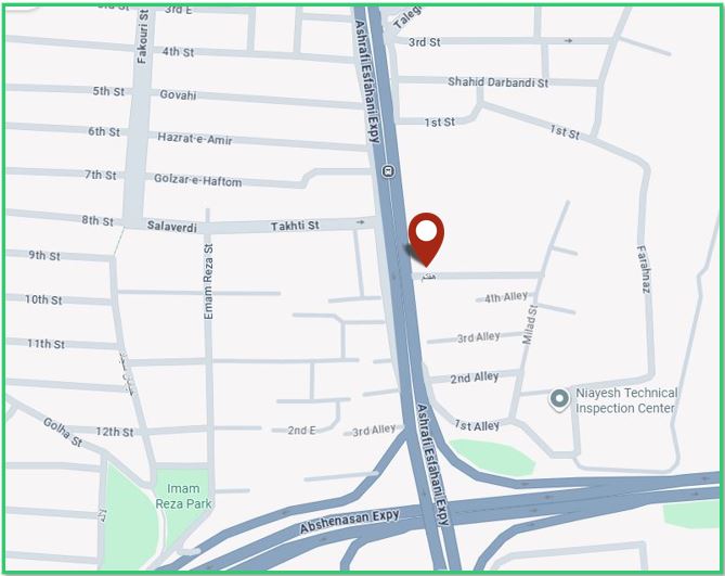 نقشه موقعیت پروژه